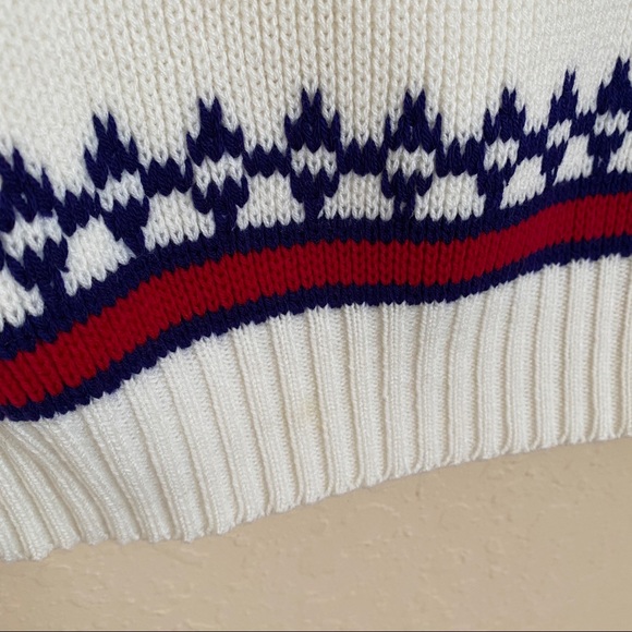 JC PENNEY Vintage Mock Neck Winter Ski Sweater - Picture 6 of 10